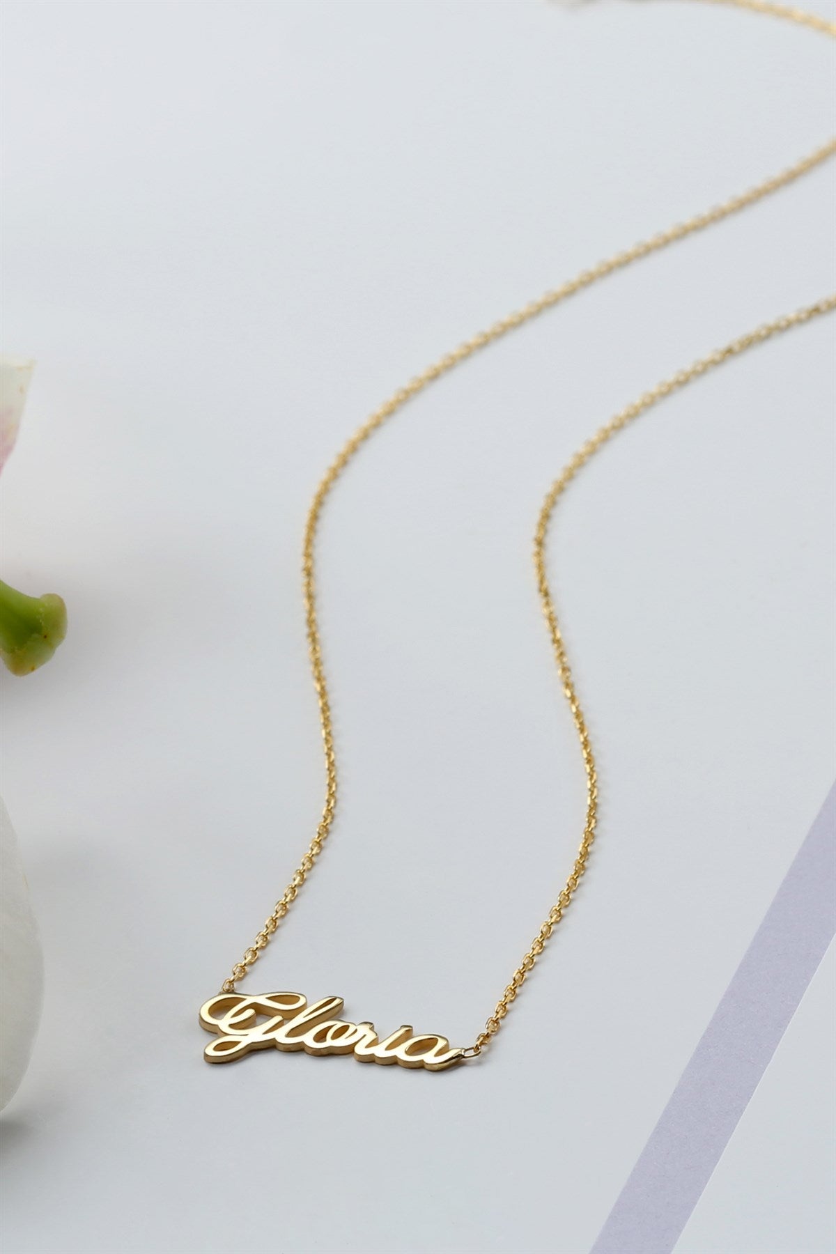 Silver Hand Writing Name Necklace