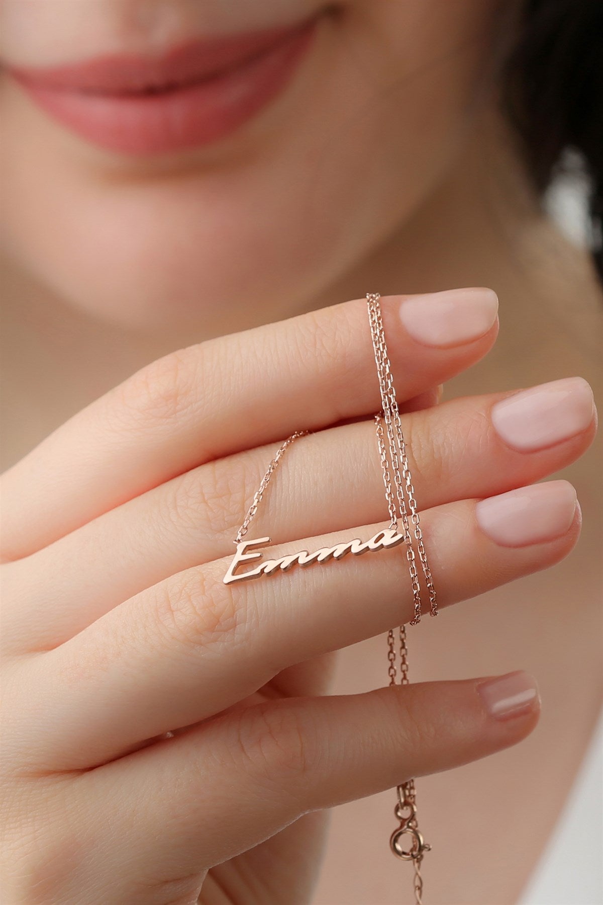 Silver Hand Writing Name Necklace