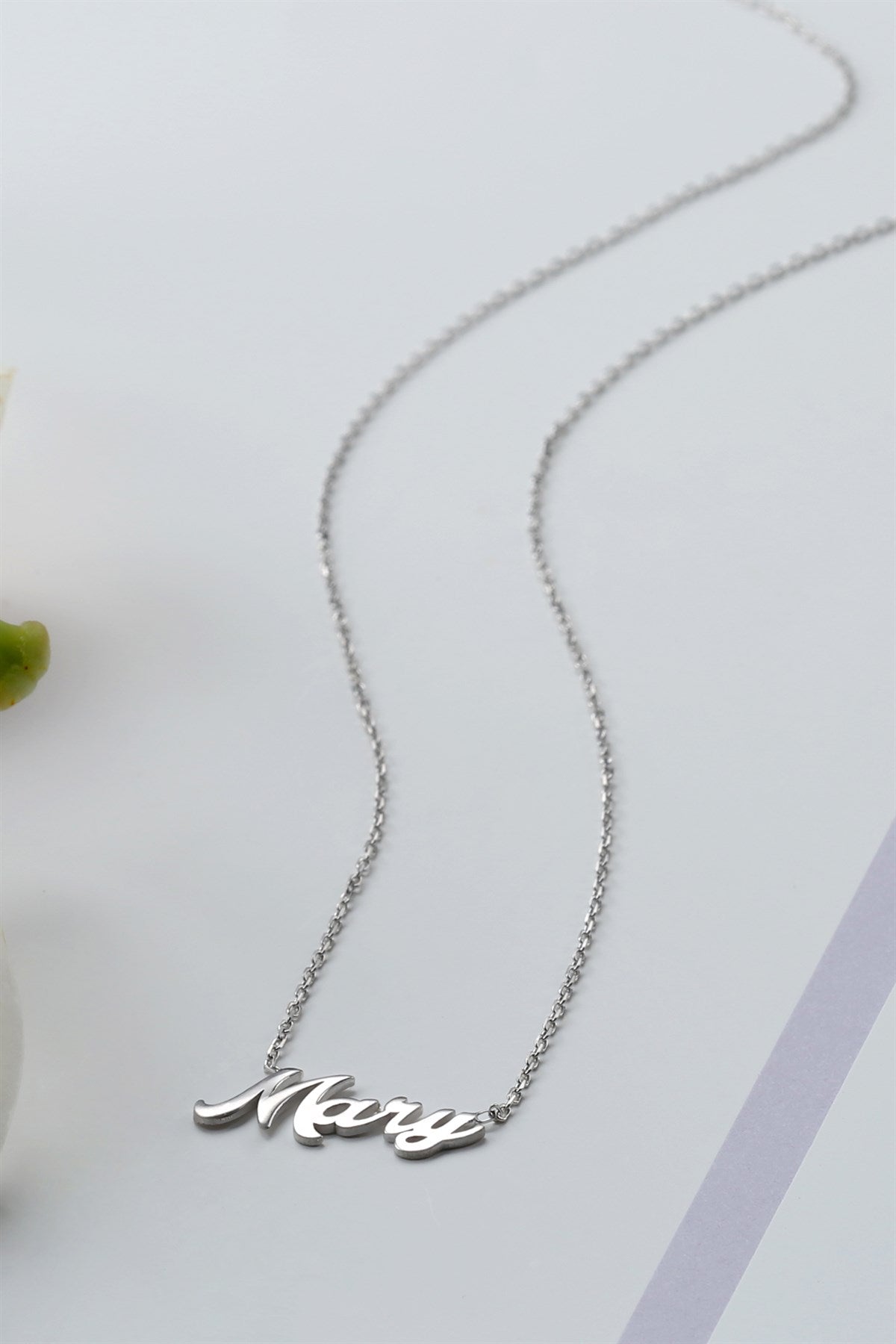 Silver Hand Writing Name Necklace