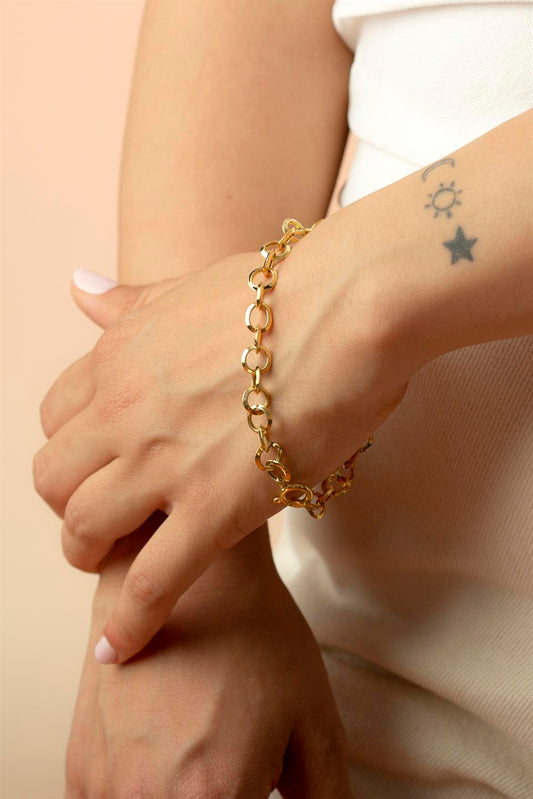 Silver Rolo Chain Bracelet