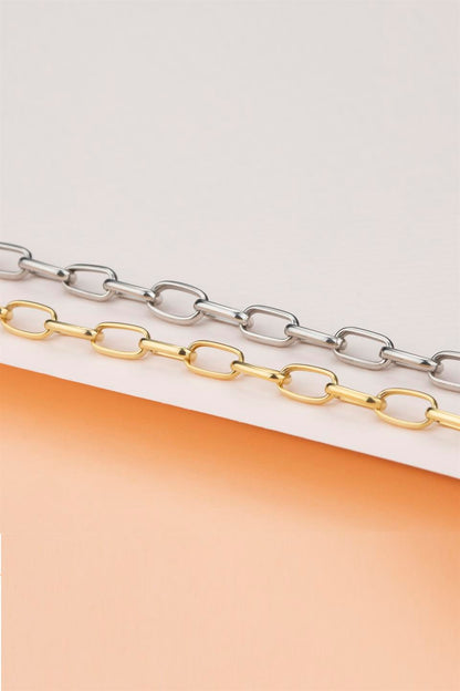 Silver Ring Chain Bracelet