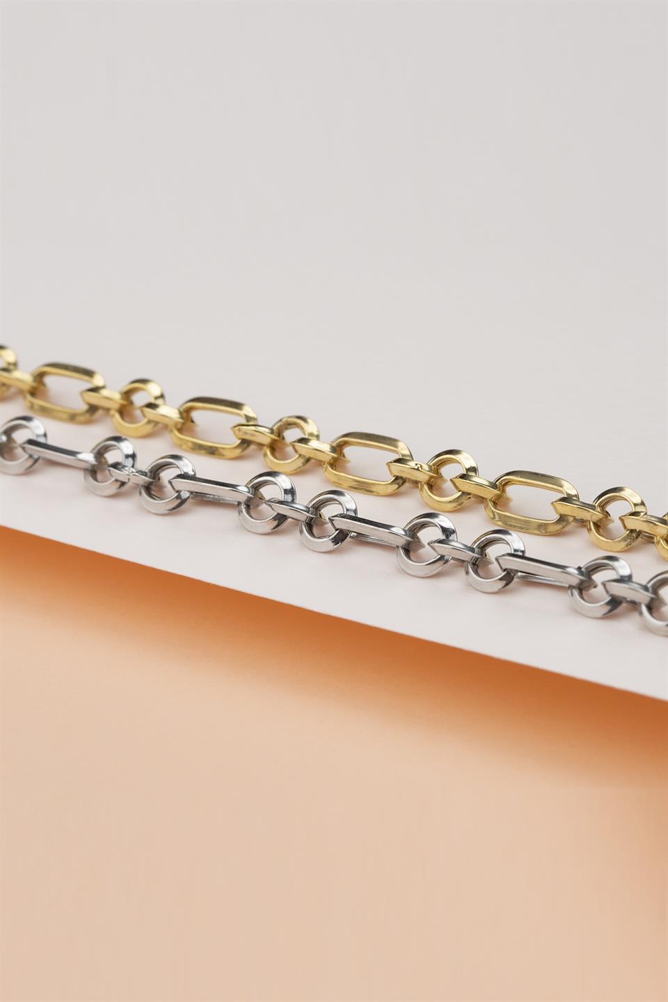 Silver Ring Chain Bracelet