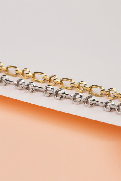 Silver Ring Chain Bracelet