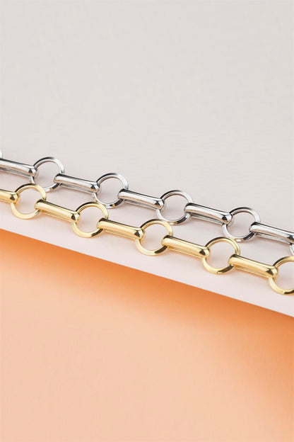 Silver Ring Chain Bracelet