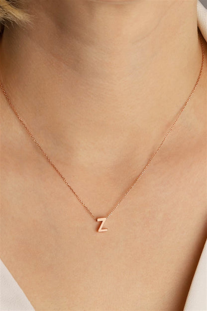 Silver Initial Necklace