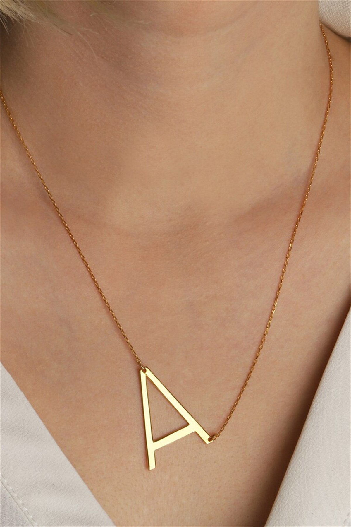 Collier initial en argent