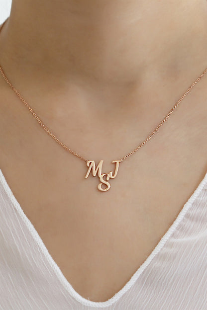 Collier initial en argent