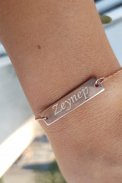 Silver Plate Name Bracelet Bracelet