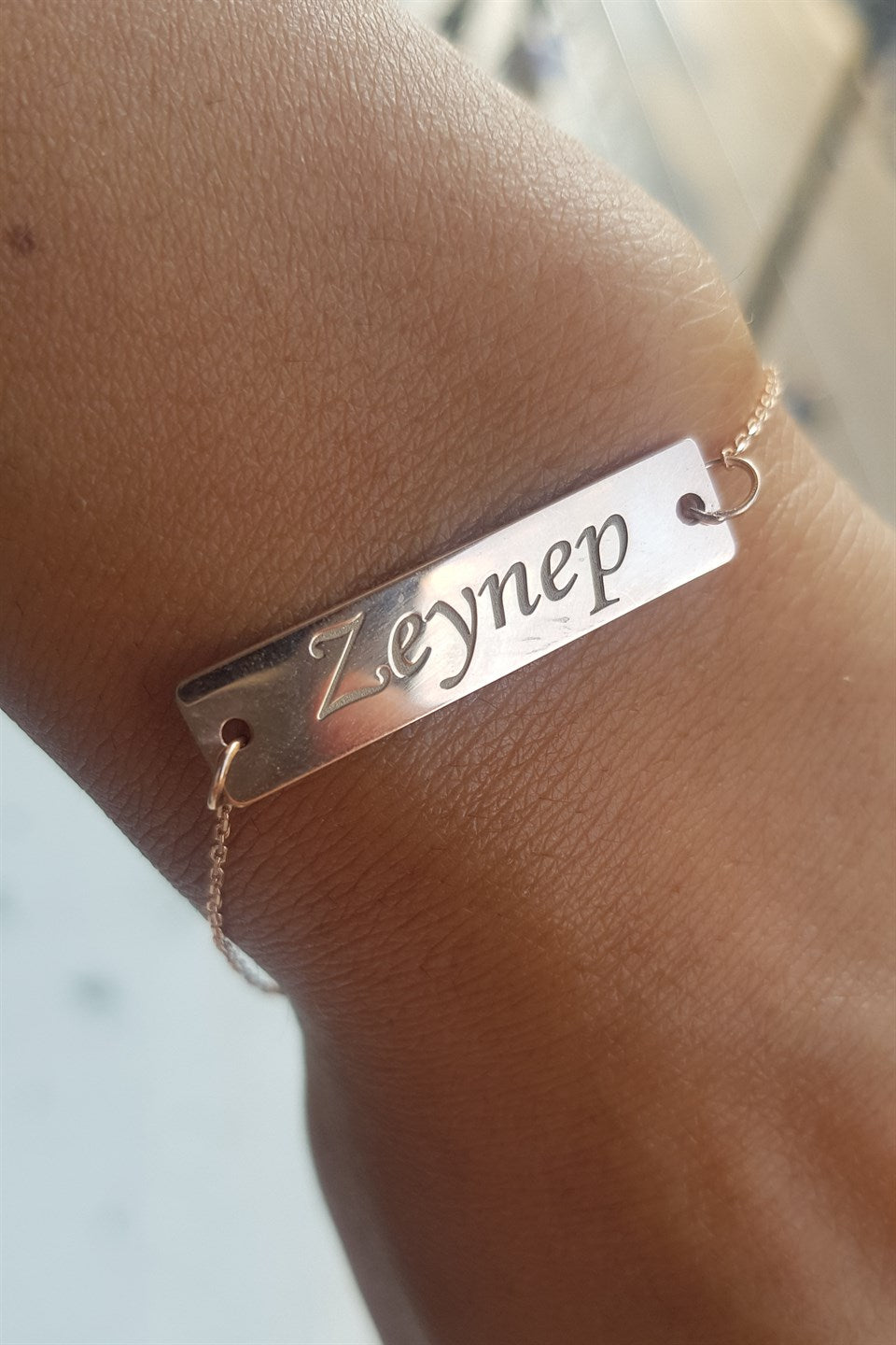 Silver Plate Name Bracelet Bracelet