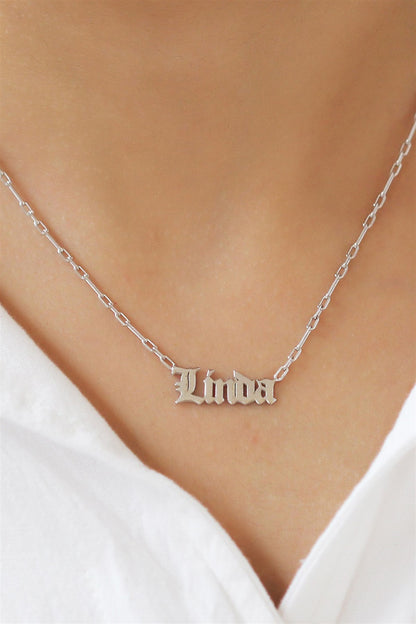 Silver Name Necklace