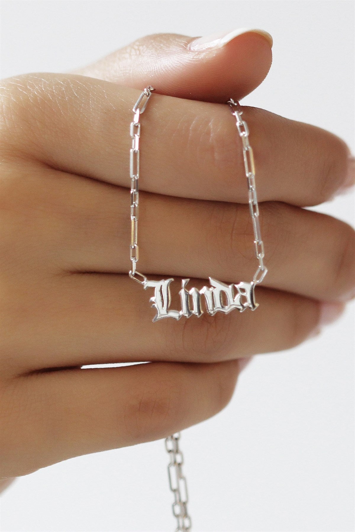 Silver Name Necklace