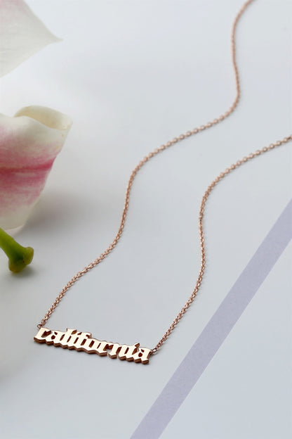 Silver Name Necklace