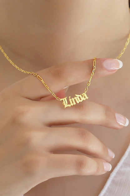 Silver Name Necklace