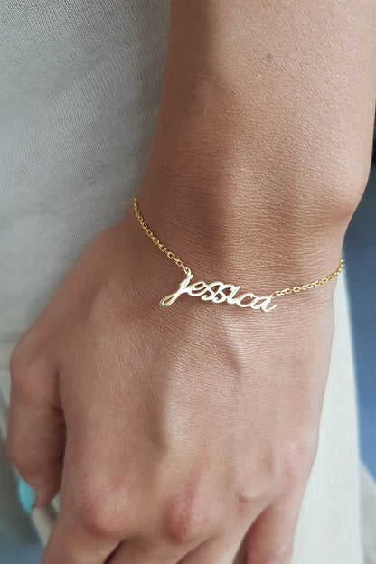 Silver Name Bracelet Bracelet