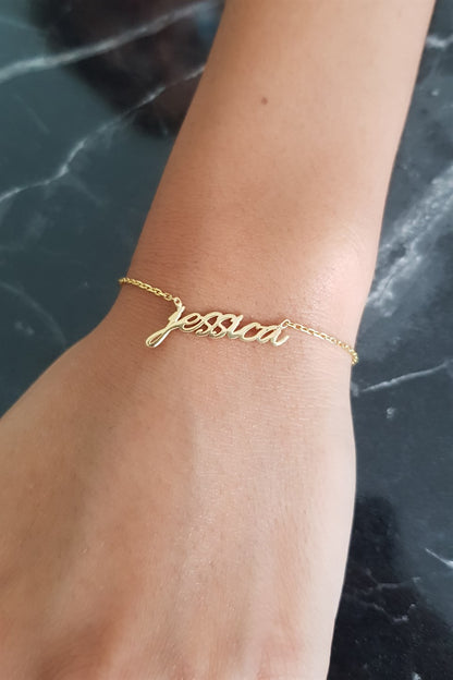 Silver Name Bracelet Bracelet