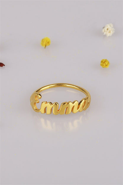 Silver Name Ring