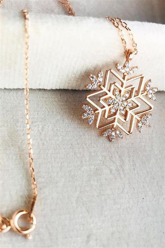 Silver Snowflake Necklace