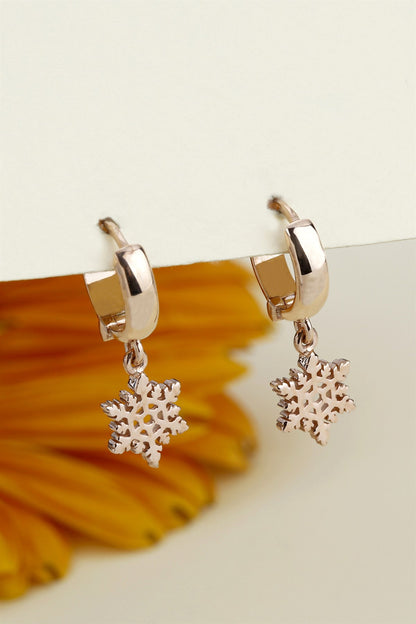 Silver Snowflake Earrings