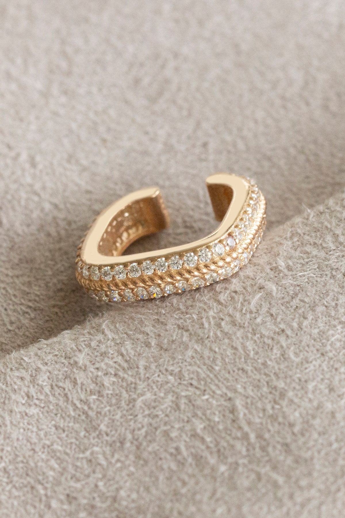 Silver Square Cartilage Earrings