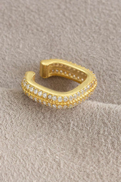 Silver Square Cartilage Earrings