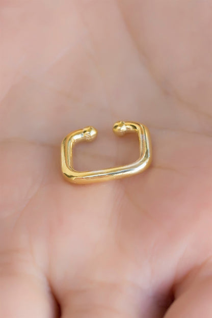 Silver Square Cartilage Earrings