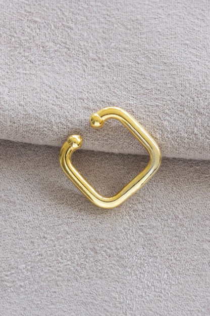 Silver Square Cartilage Earrings