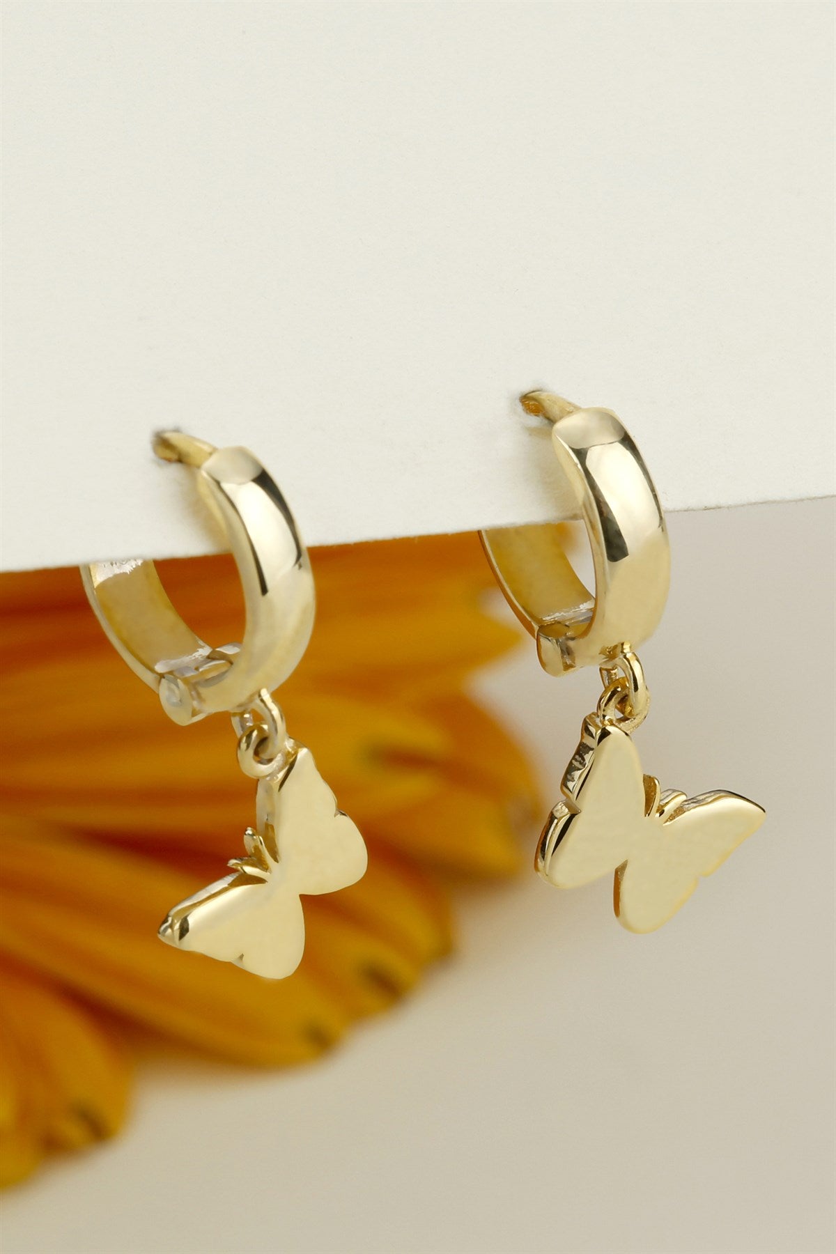 Boucles d'oreilles papillon en argent