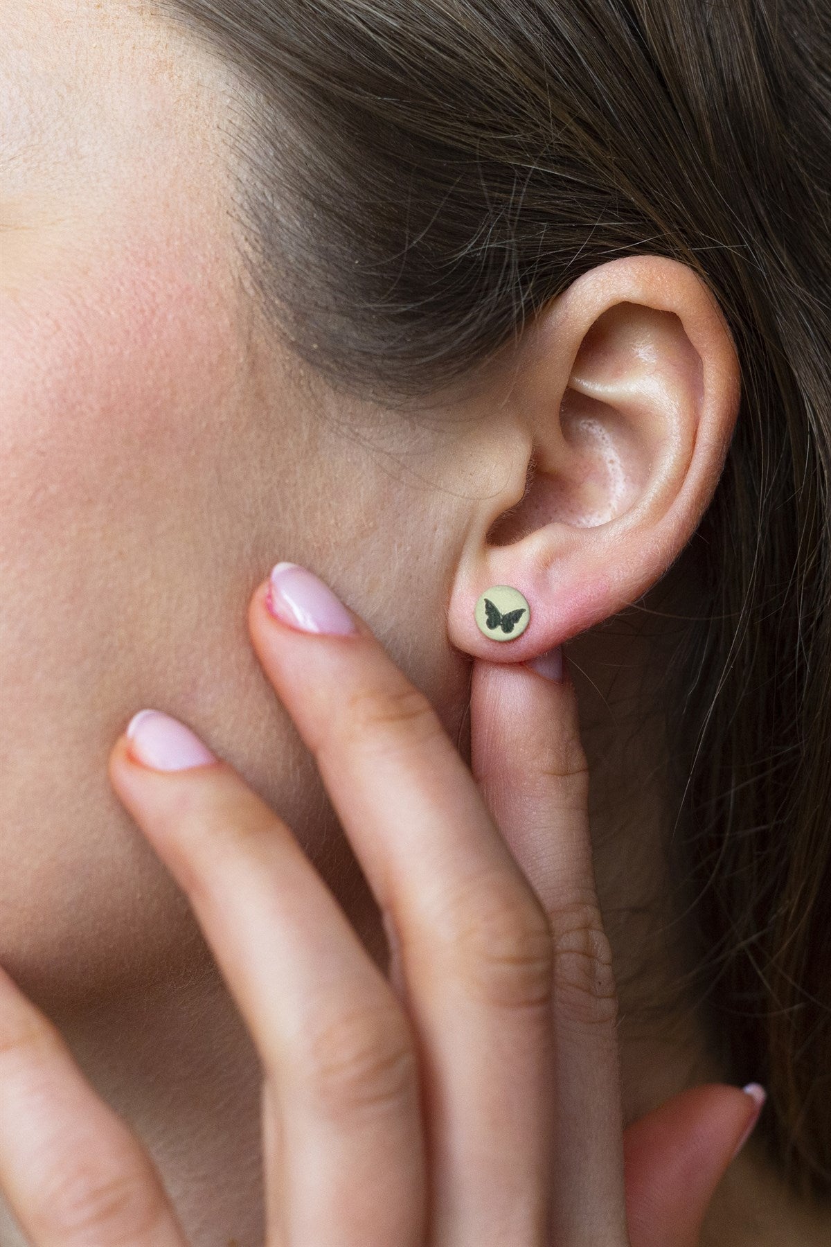 Boucles d'oreilles papillon en argent