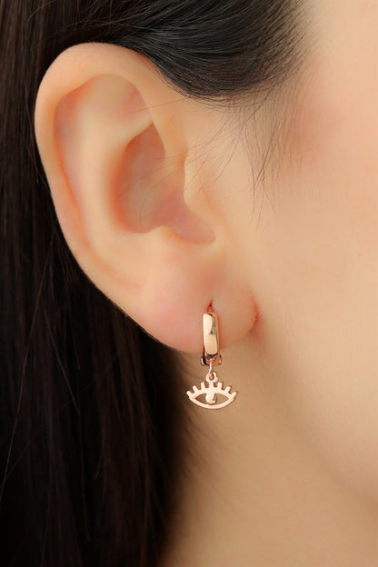 Boucles d'oreilles cils en argent