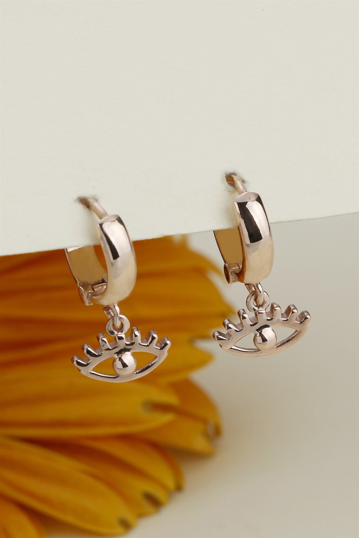 Boucles d'oreilles cils en argent