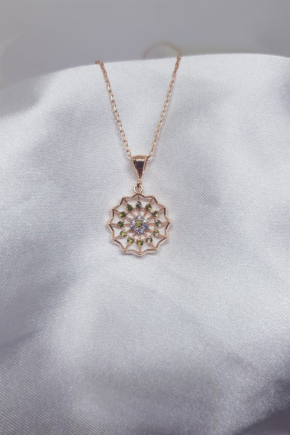 Silver Lotus Necklace