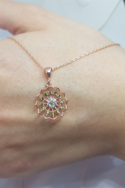 Silver Lotus Necklace