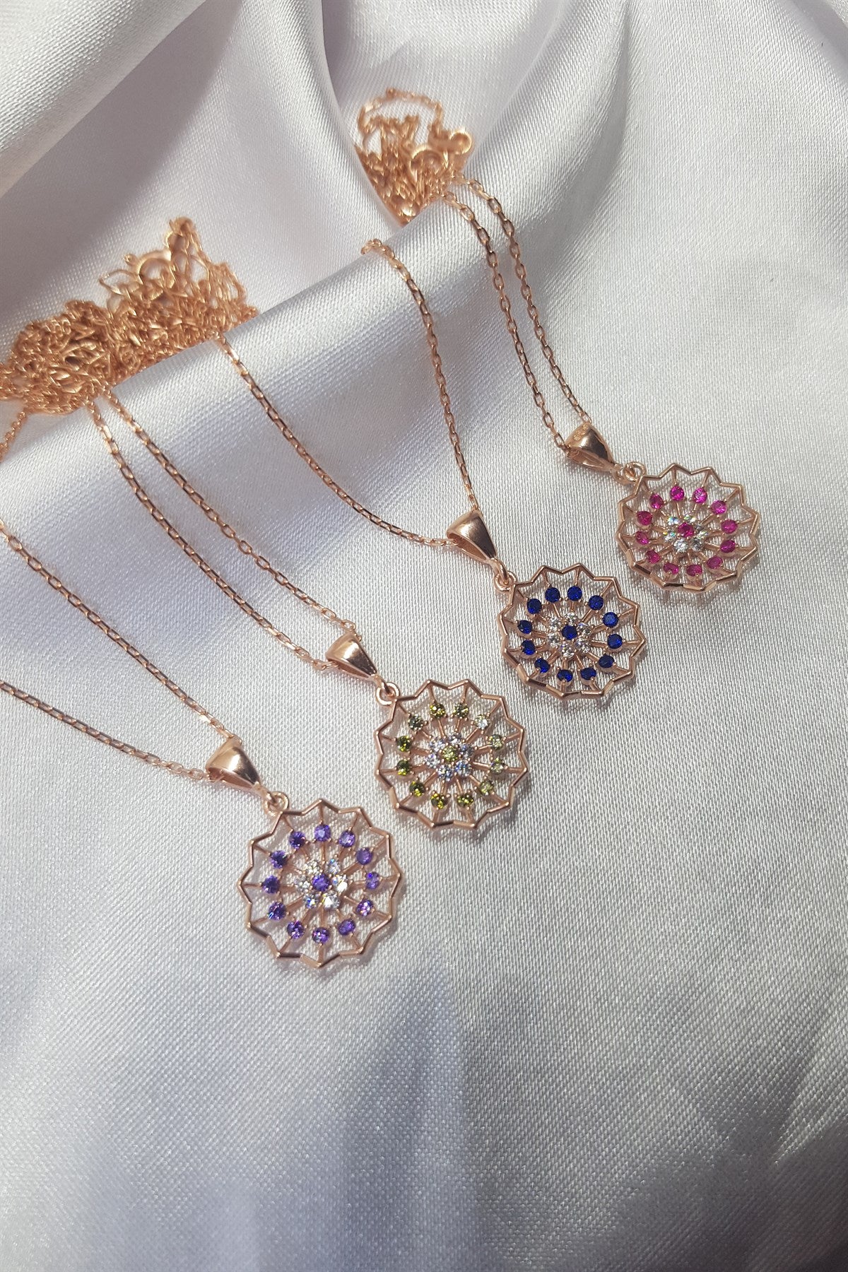 Silver Lotus Necklace