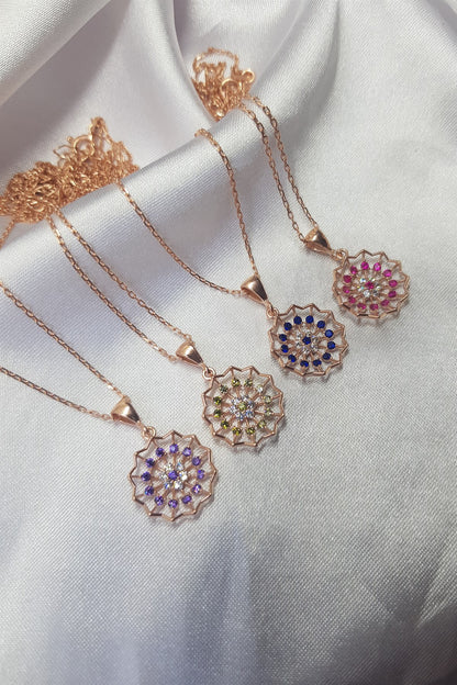 Silver Lotus Necklace