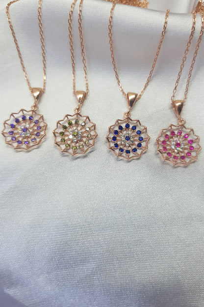 Silver Lotus Necklace