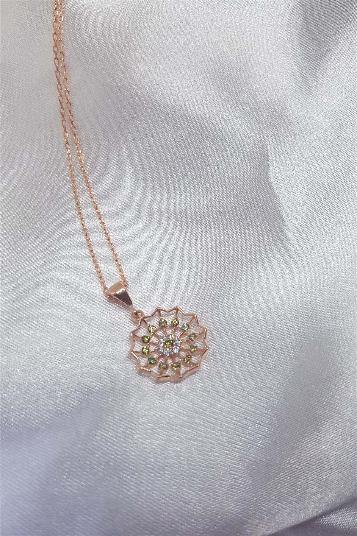 Silver Lotus Necklace