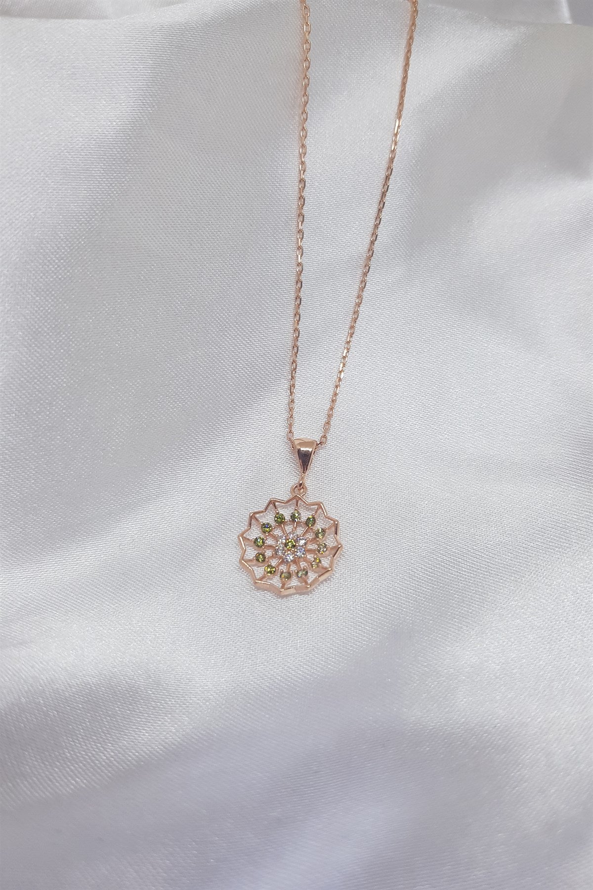 Silver Lotus Necklace