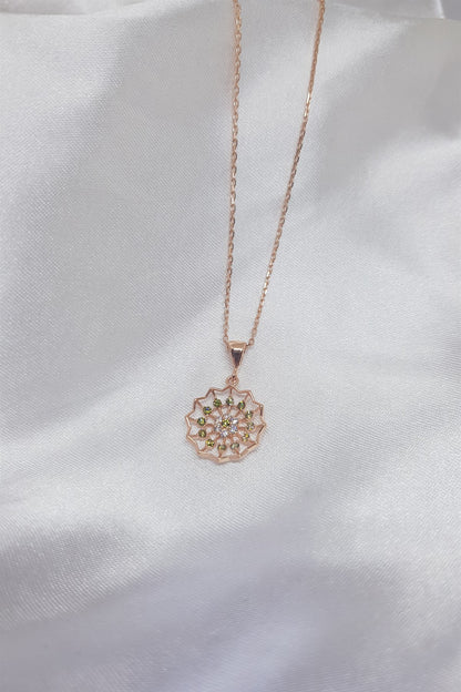 Silver Lotus Necklace