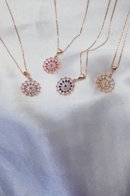 Silver Lotus Necklace