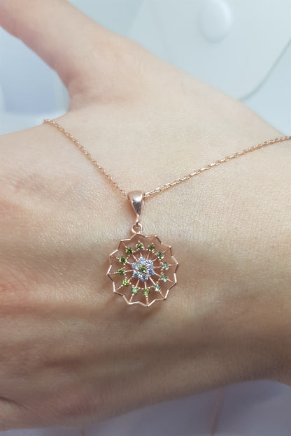 Silver Lotus Necklace