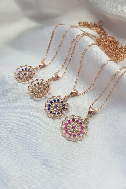 Silver Lotus Necklace