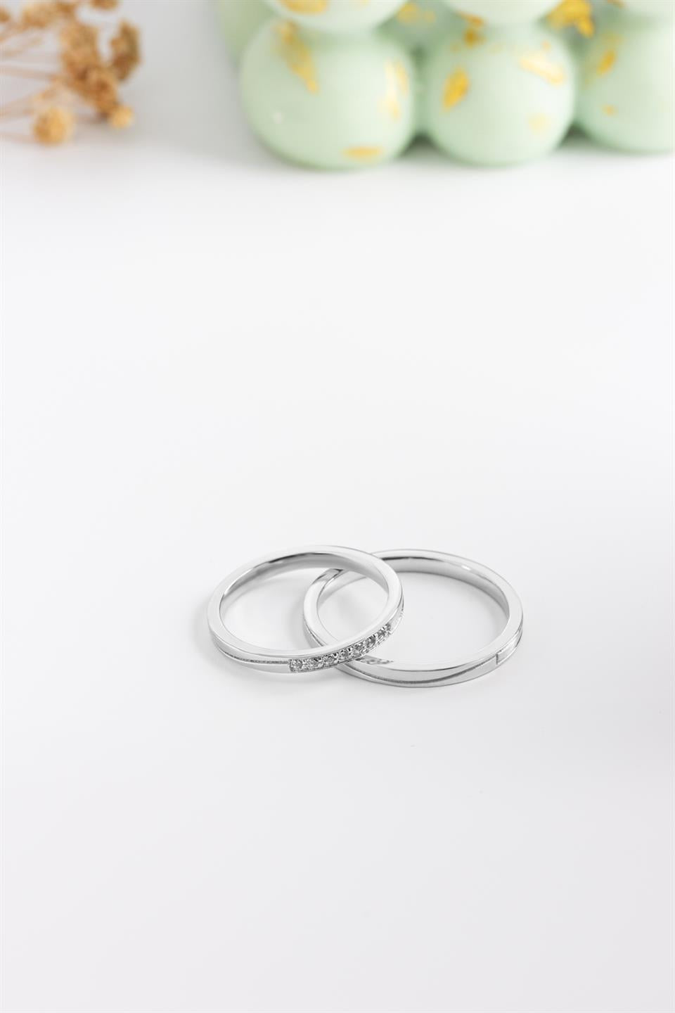 Silver 2 mm Minimal Wedding Ring