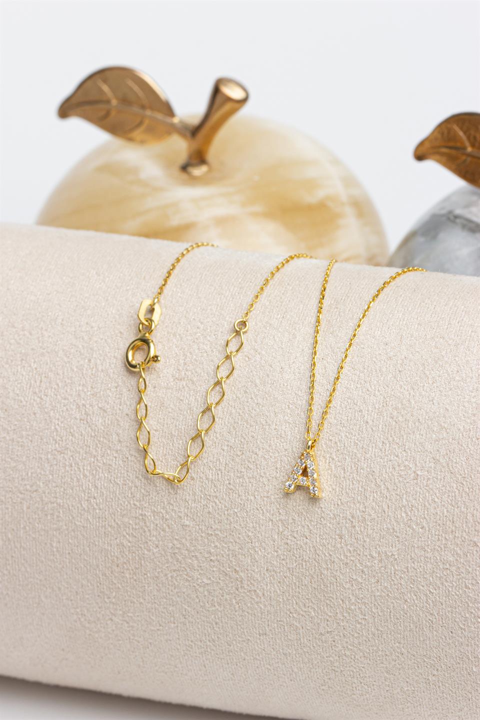 Collier initial minimal en argent