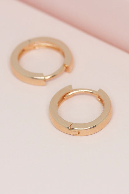 Silver Medium Size Hoop Earrings