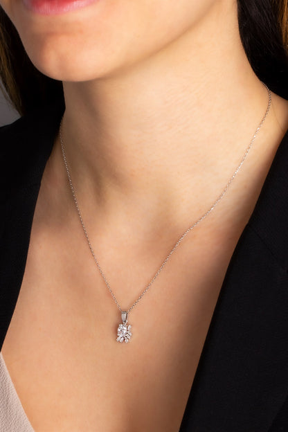 Silver Oval Gemstone Necklace Earrings Bracelet Set