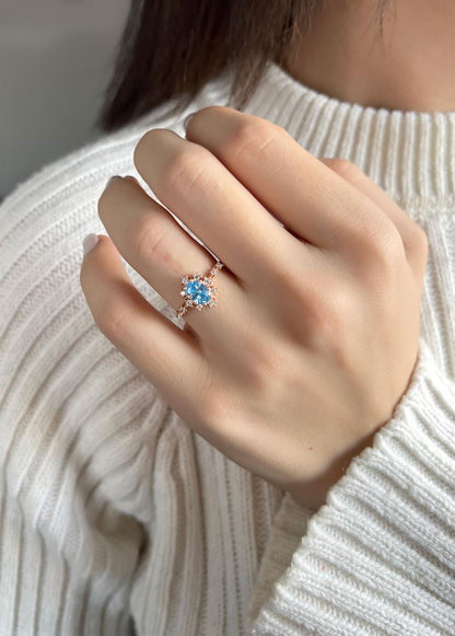 Silver Oval Gemstone Ring