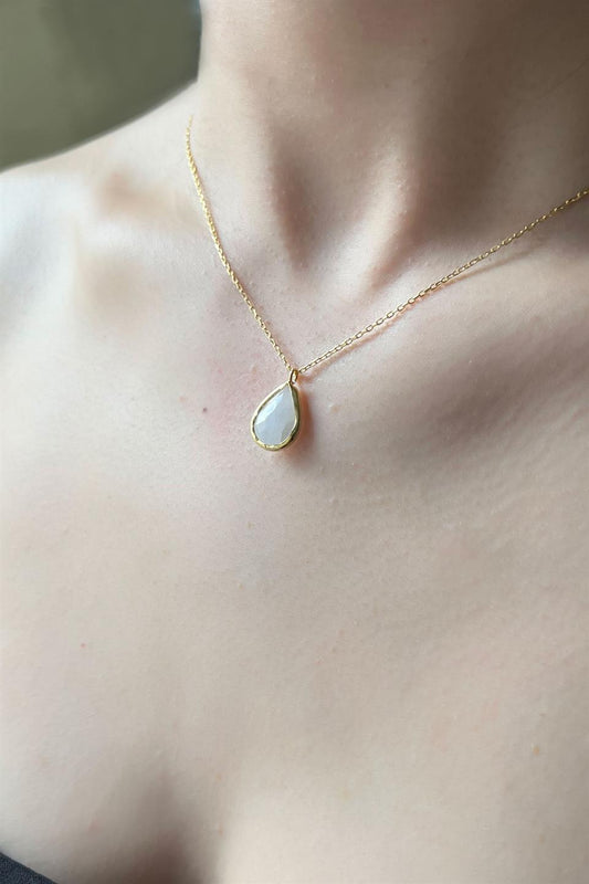 Silver Moonstone Necklace