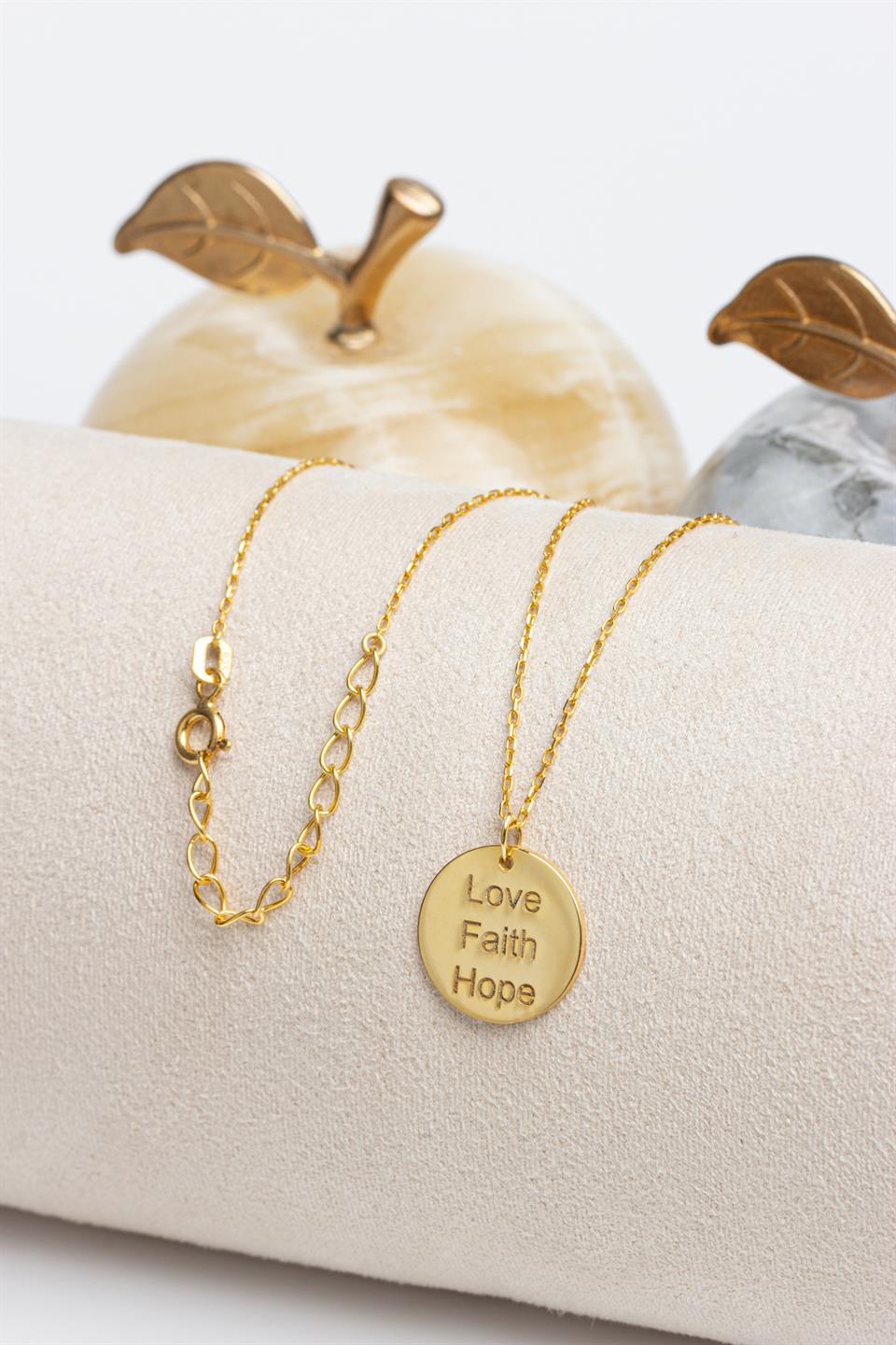 Silver Love, Faith, Hope Necklace