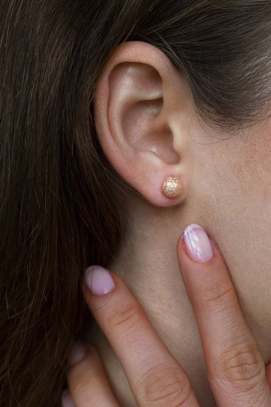Silver Silvery Ball Earrings