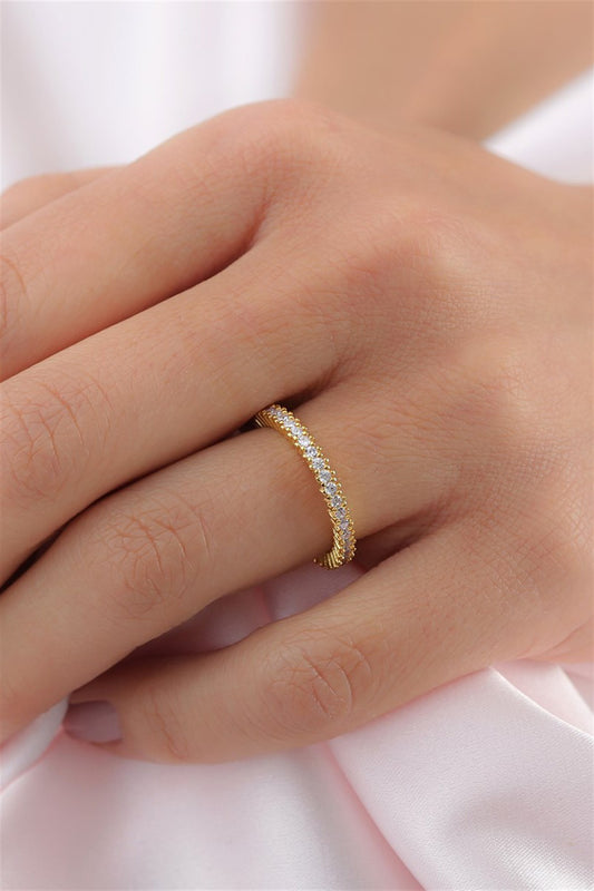 Bague Argent Pleines Pierres